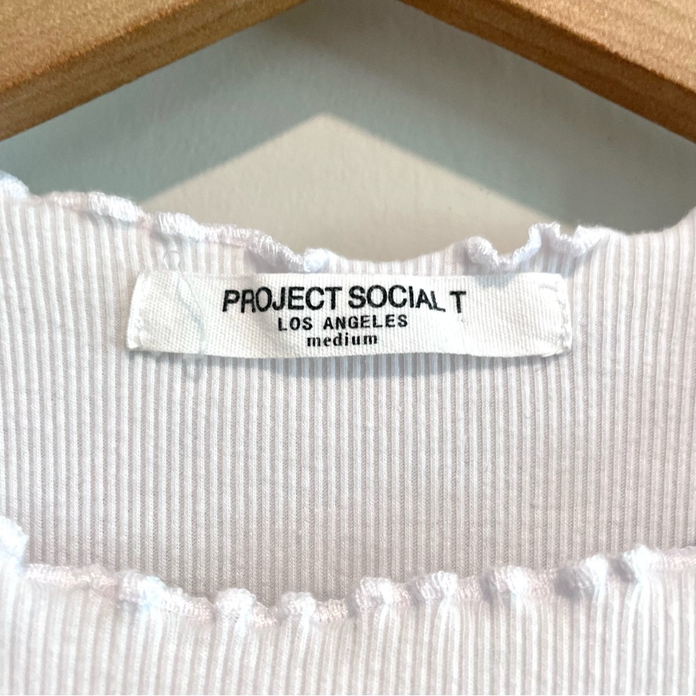 Project Social T Ruffle Neck Ribbed Tank Top - Picture 4 of 9